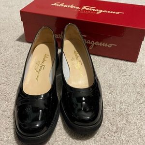 Salvatore Ferragamo Patten Leather Attico
